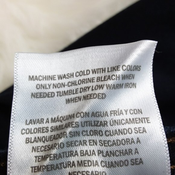 Style & Co Blue Skinny Leg Mid Rise Tummy Control 4 Long - Picture 7 of 8